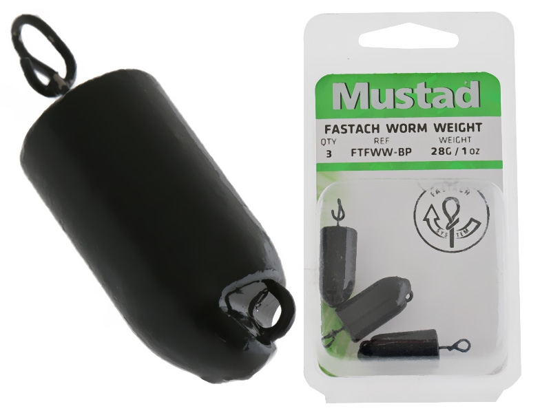Mustad Fastach Jig Head Weights 1oz Qty 3