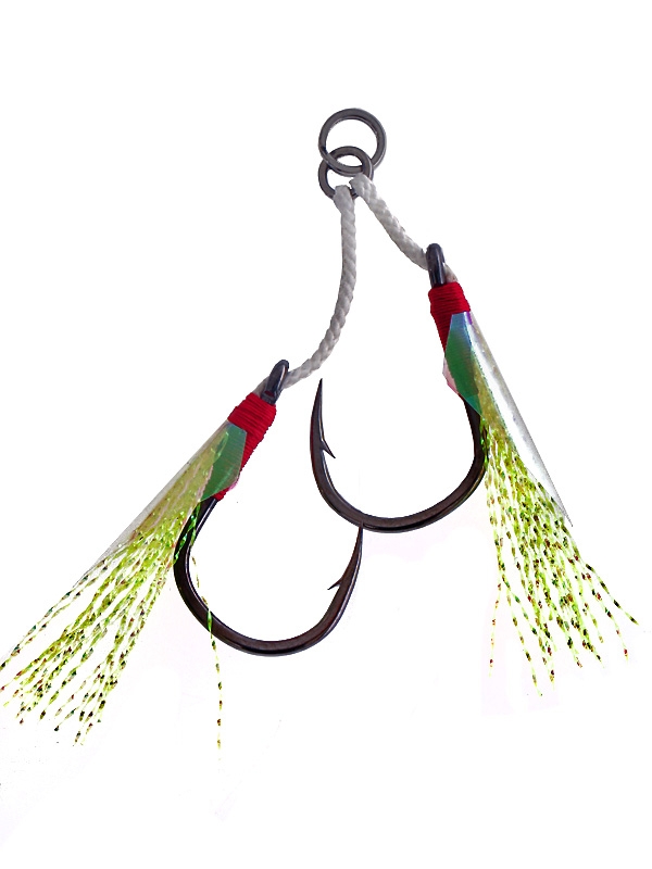 Mustad 10820NPBN Light Jigging Assist Rig 2/0 Qty 2