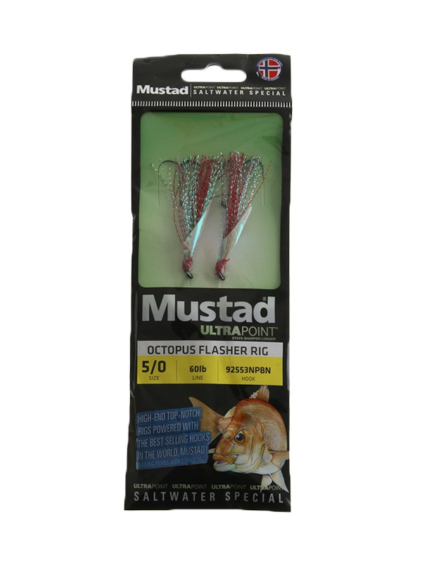 Mustad Snapper UltraPoint Octopus Flasher Rigs