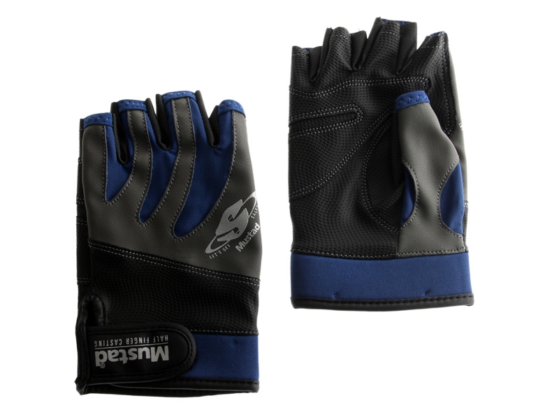 Mustad Half Finger Casting Gloves Small