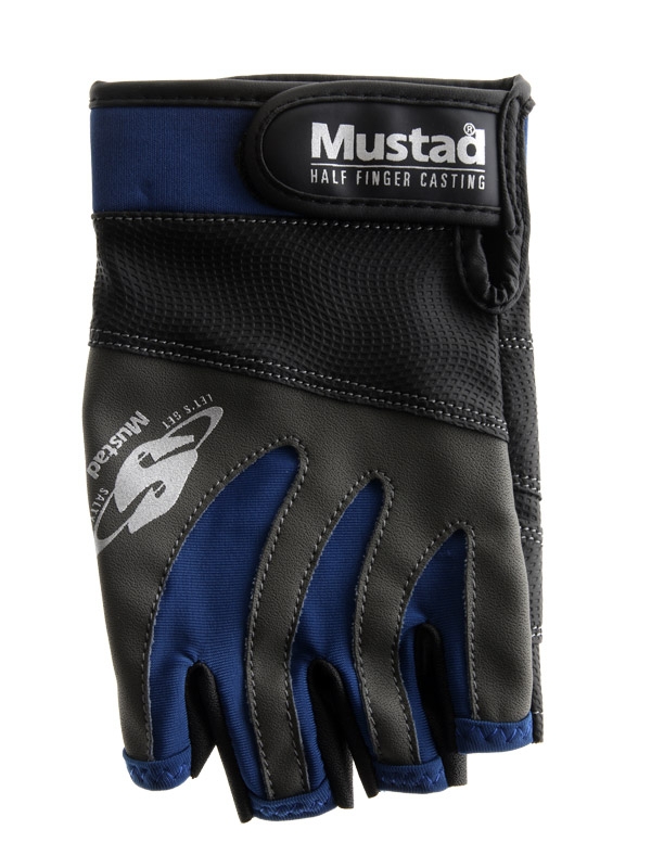 Mustad Half Finger Casting Gloves Medium