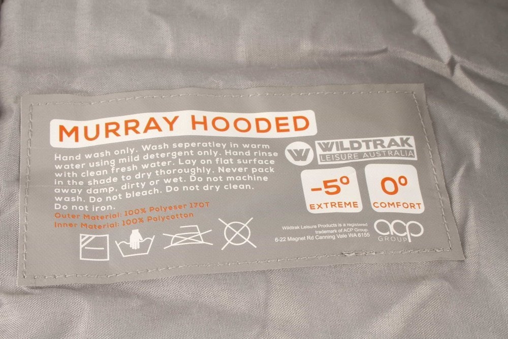 Wildtrak Murray Hooded -5C Sleeping Bag