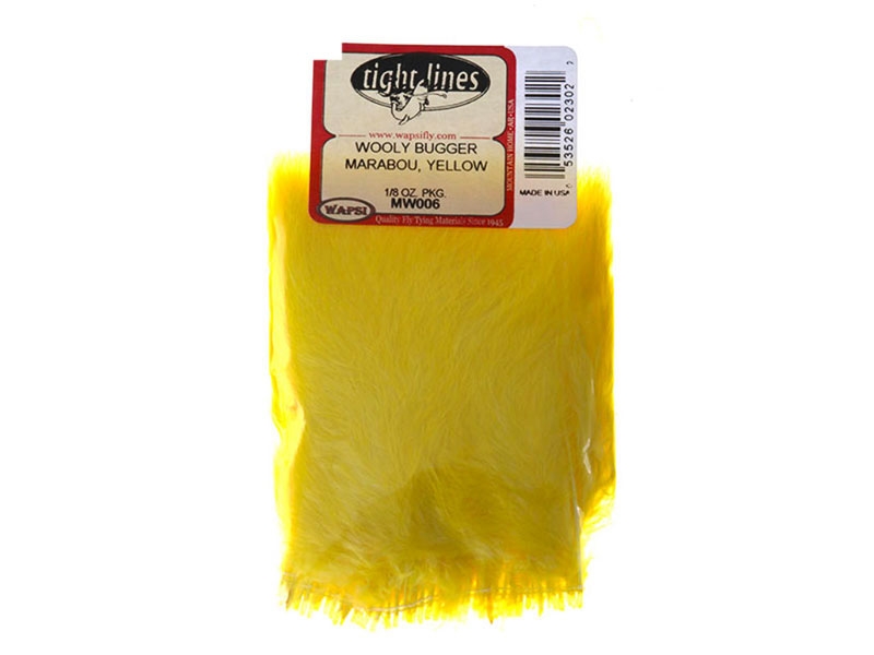 Wapsi Woolly Bugger Marabou Yellow