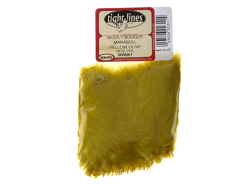 Wapsi Woolly Bugger Marabou Yellow Olive