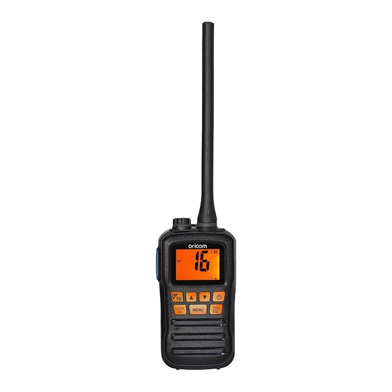 Oricom MX300 Waterproof Handheld VHF Marine Radio Black