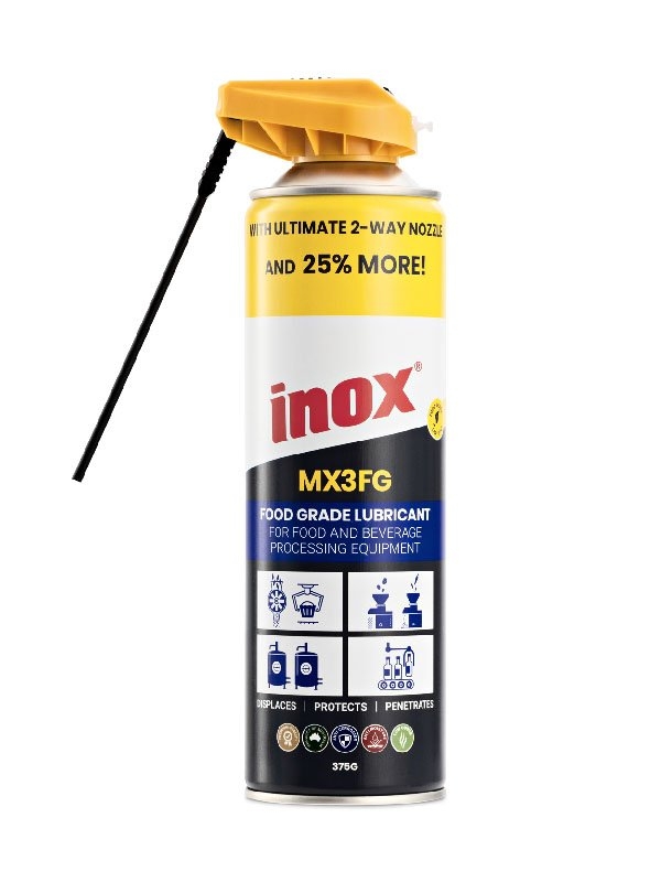 INOX MX3FG Food Grade Equipment Lubricant Spray 375g