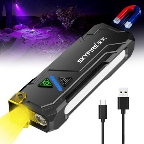 SKYFIRE 2191 Flashlight Torch IP54 942 Lumens with UV / RGB
