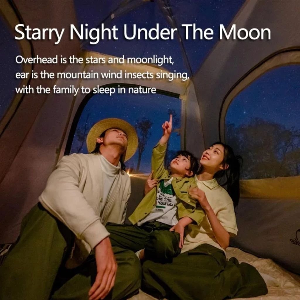 Naturehike Ango Self Expanding 3P Tent with Awning