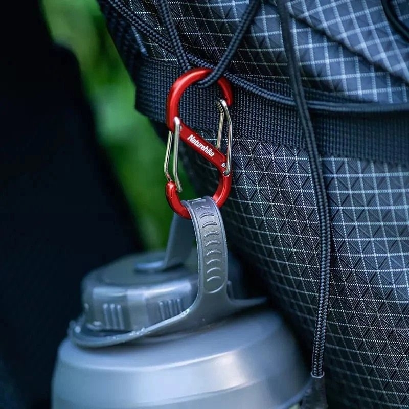 Naturehike S-Shape Dual Carabiner Red Small Qty 4