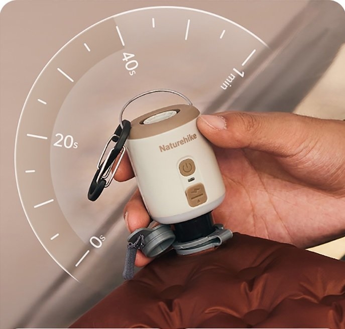 Naturehike Mini Air Pump / Lantern Oat Grey