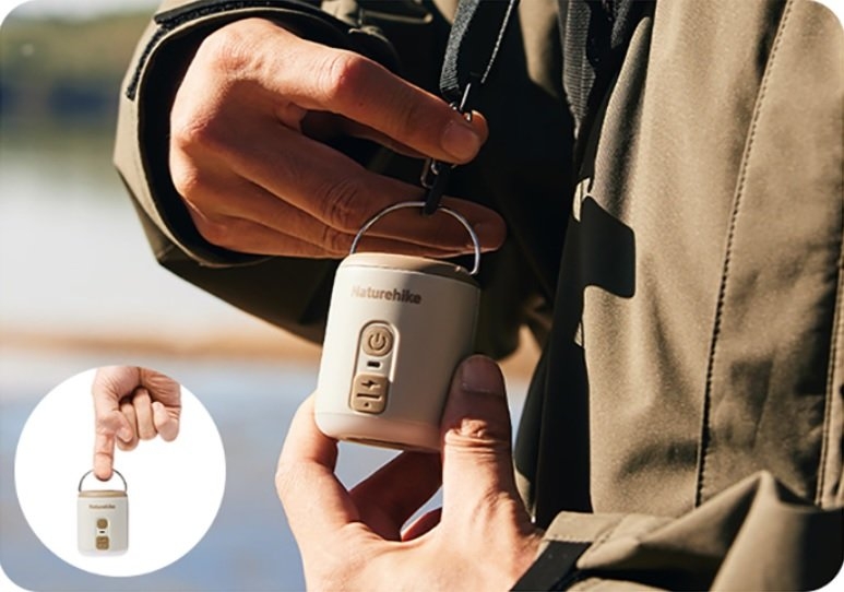 Naturehike Mini Air Pump / Lantern Oat Grey