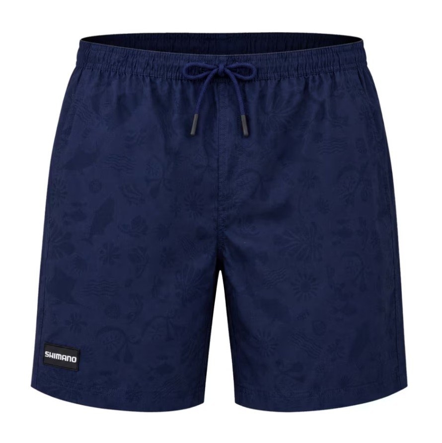 Shimano Coastal Mens Swim Shorts Fish Print
