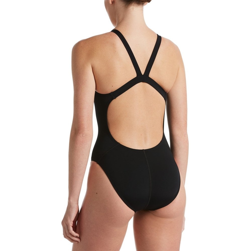 Nike Swim Solid Fastback Hydrastrong 1-Piece Womens Swimsuit Black