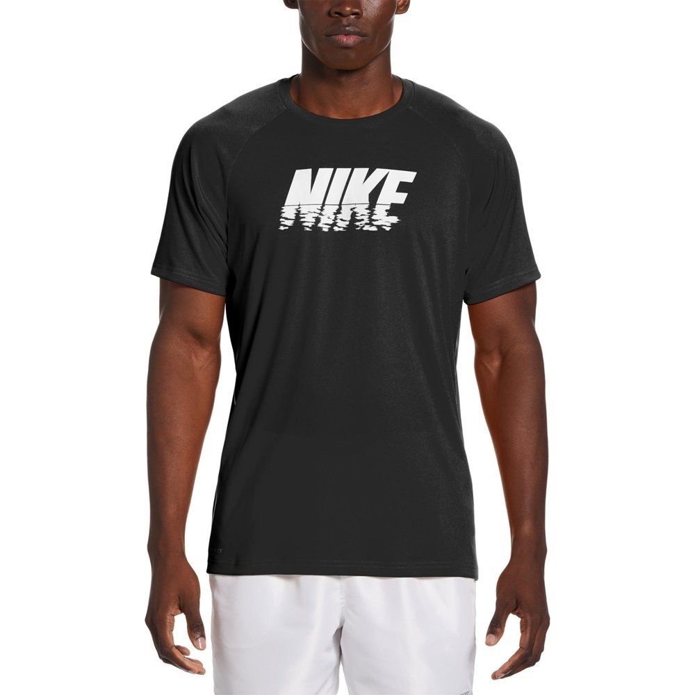 Nike Swim Sunset Logo Short Sleeve Hydroguard Mens Top
