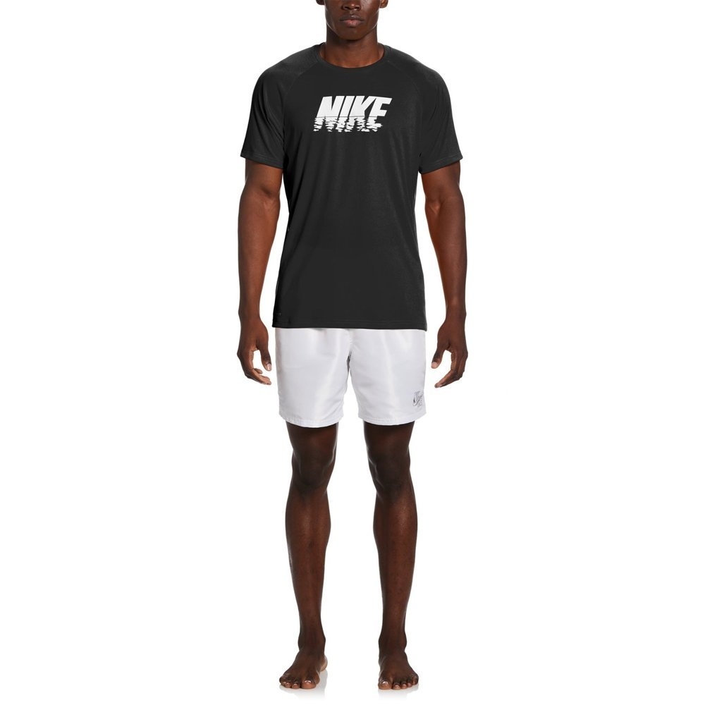 Nike Swim Sunset Logo Short Sleeve Hydroguard Mens Top