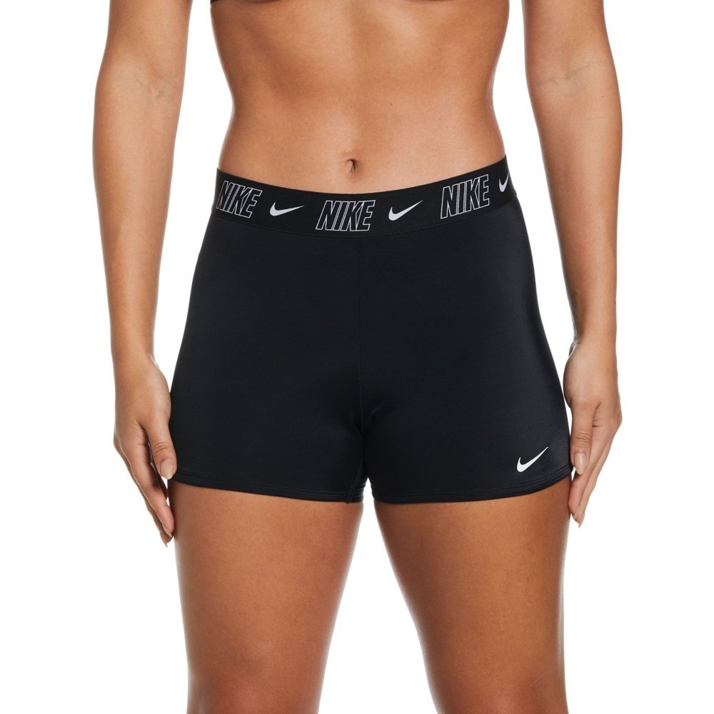 Nike Swim Fusion Logo Tape Womens Kickshorts Black