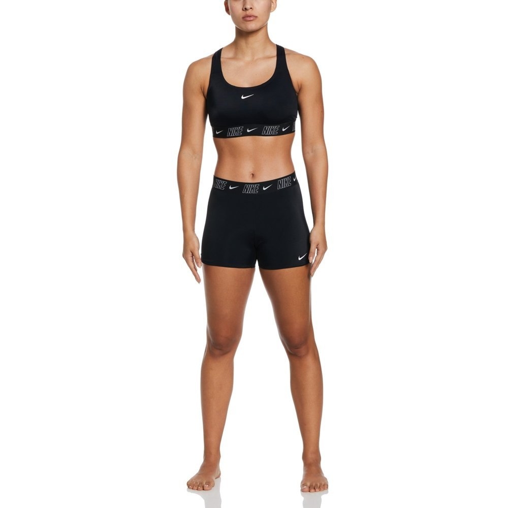 Nike Swim Fusion Logo Tape Womens Kickshorts Black