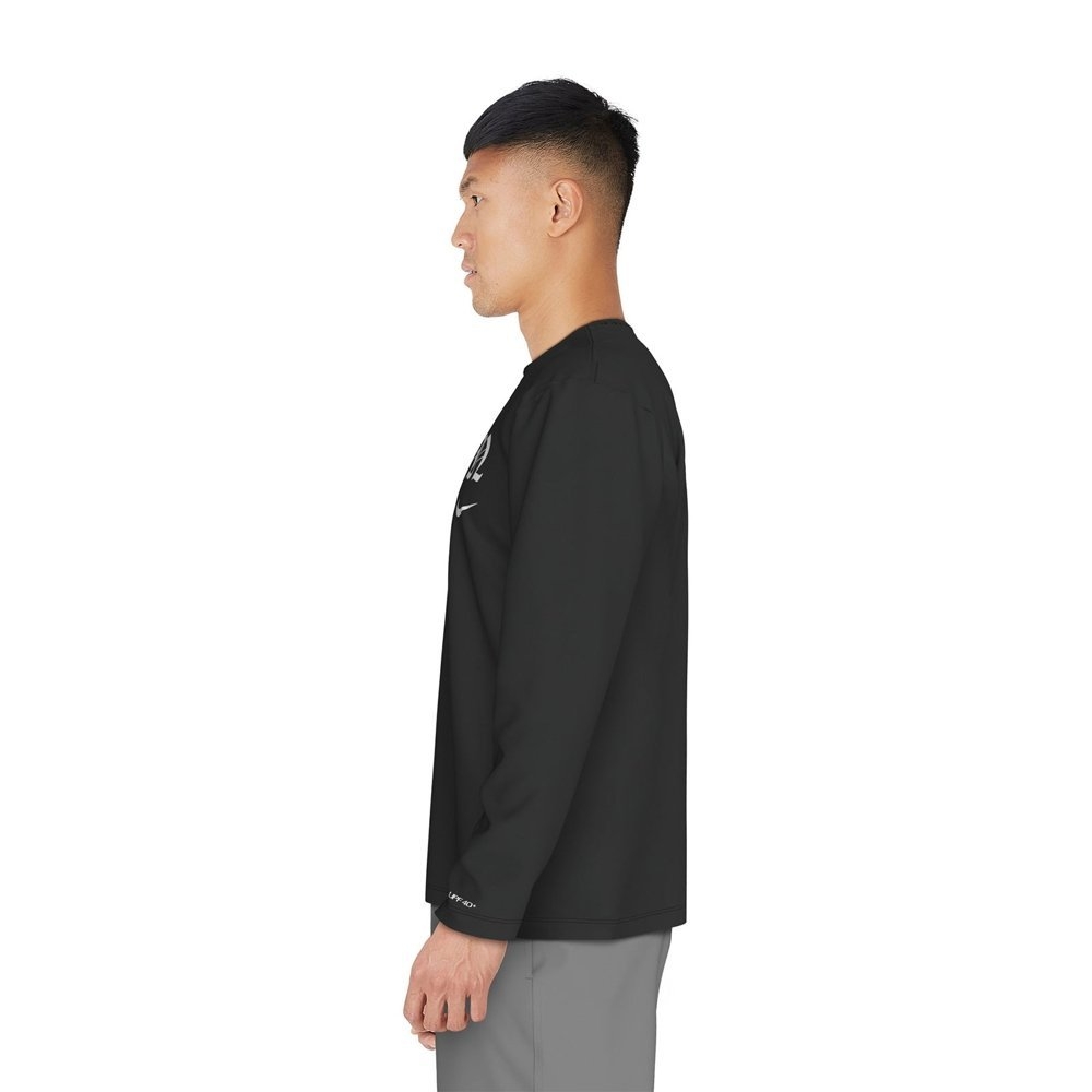 Nike Swim Hydroguard UPF40+ Mens Long Sleeve Dri-Fit Shirt Gothic Letter