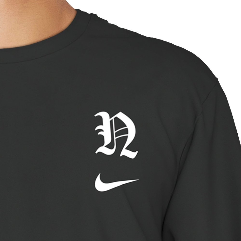 Nike Swim Hydroguard UPF40+ Mens Long Sleeve Dri-Fit Shirt Gothic Letter