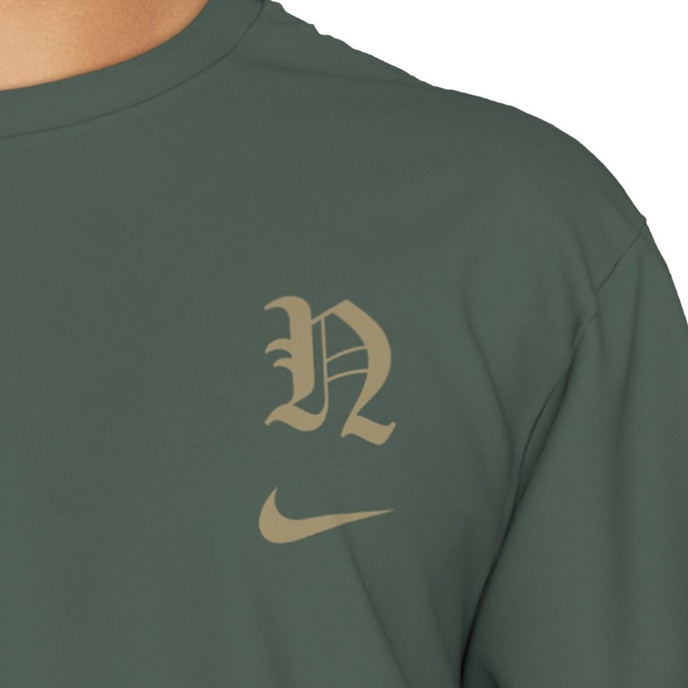 Nike Swim Hydroguard UPF40+ Mens Long Sleeve Dri-Fit Shirt Gothic Letter