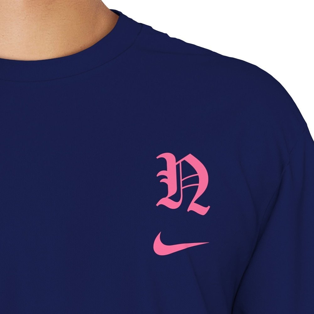 Nike Swim Hydroguard UPF40+ Mens Long Sleeve Dri-Fit Shirt Gothic Letter