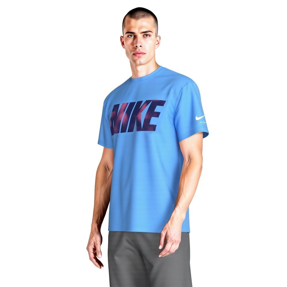 Nike Swim Brand Blast Short Sleeve Hydroguard Mens Top