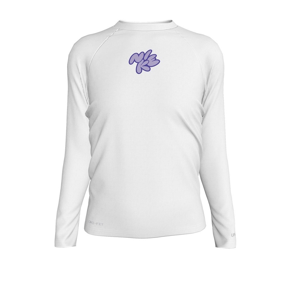 Nike Bubble Script Dri-Fit Long Sleeve Big Kids Hydroguard