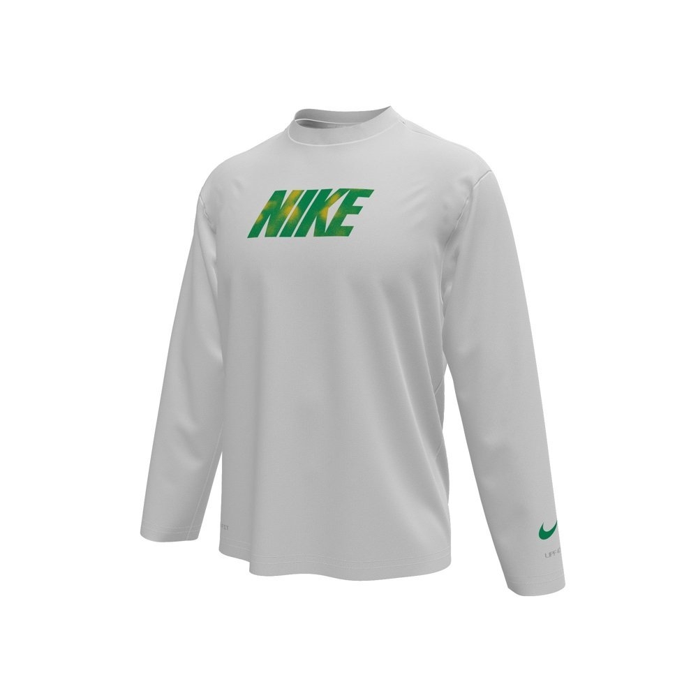 Nike Swim Brand Blast Block Long Sleeve Big Kids Hydroguard Rash Vest