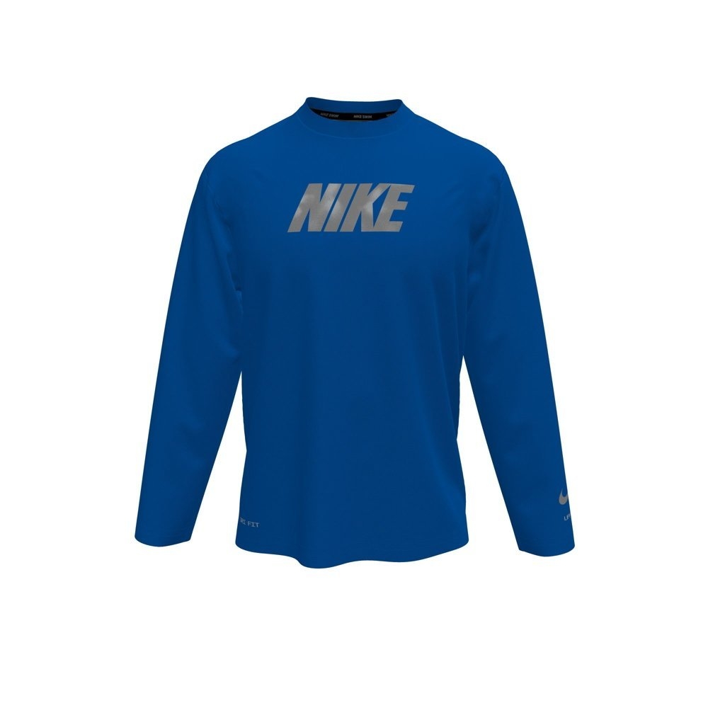 Nike Swim Brand Blast Block Long Sleeve Big Kids Hydroguard Rash Vest