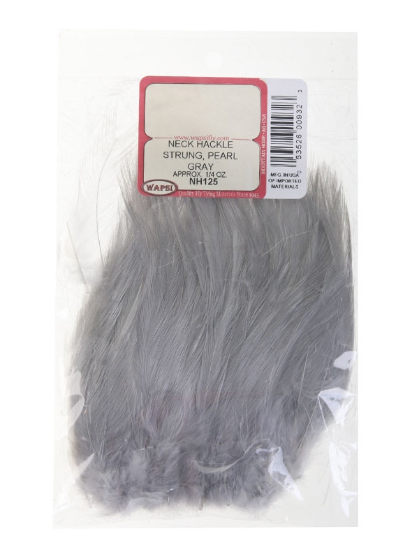 Wapsi Strung Neck Hackle Pearl Grey