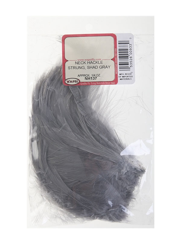 Wapsi Strung Neck Hackle Shad Grey