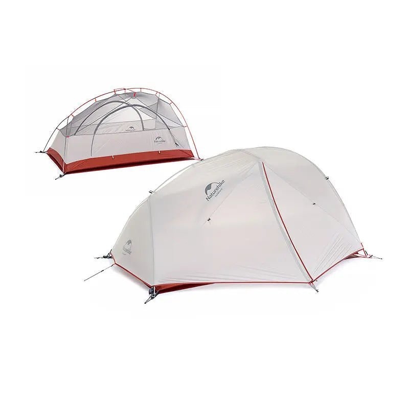 Naturehike Star River 4-Season 2P Backpacking Tent Grey/Red