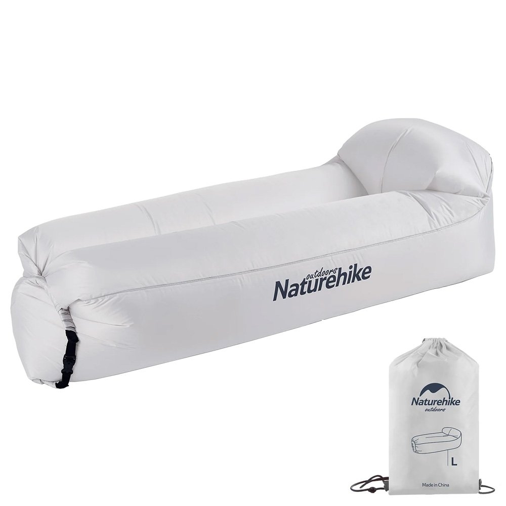 Naturehike Inflatable Lazy Lounger with Pillow Grey