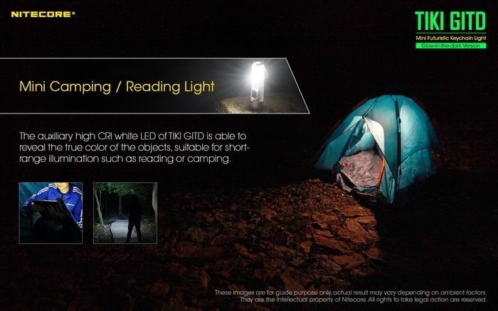 NITECORE Glow-In-The-Dark Keylight 300 Lumen