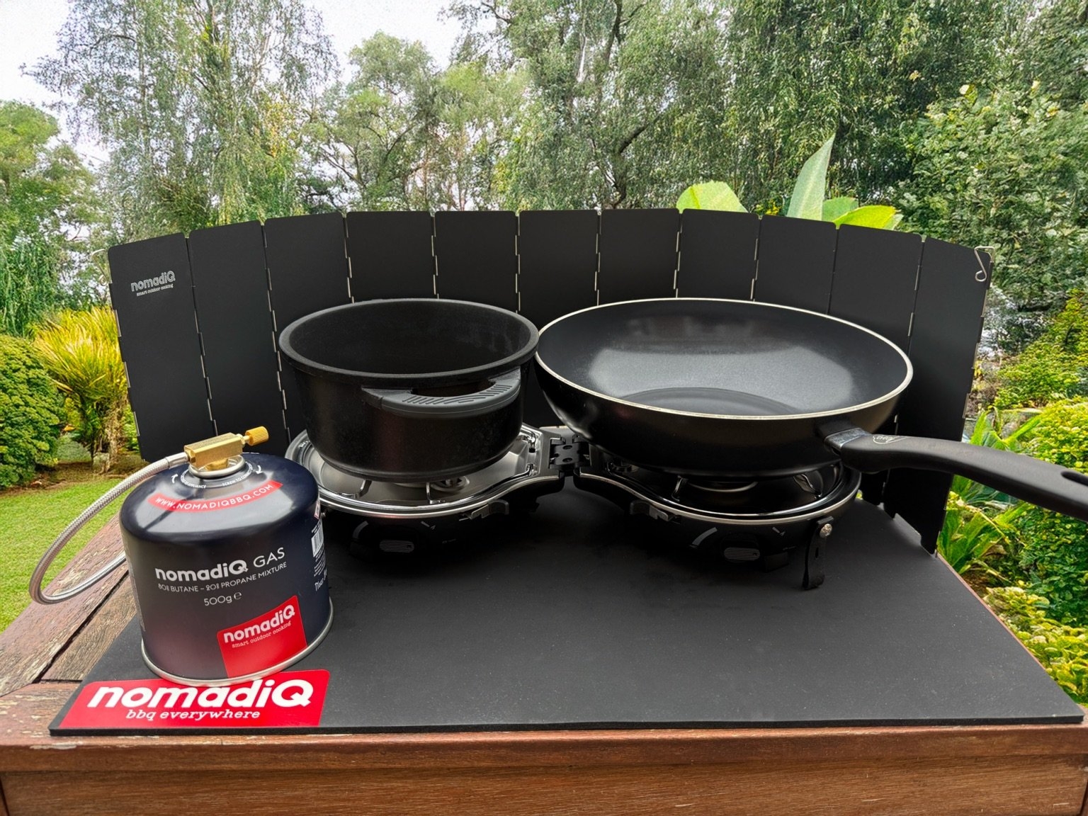 nomadiQ Stove Wind Screen Black