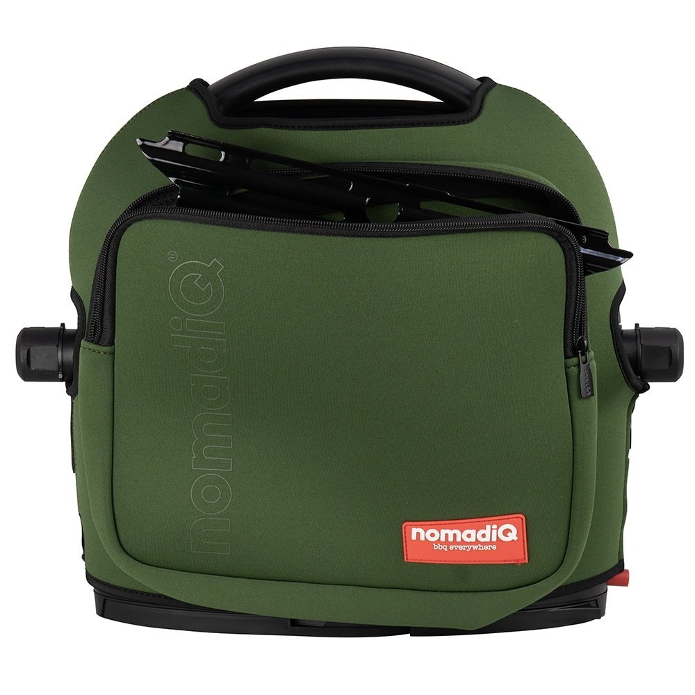 nomadiQ BBQ Protective Cover with Storage Pocket Green