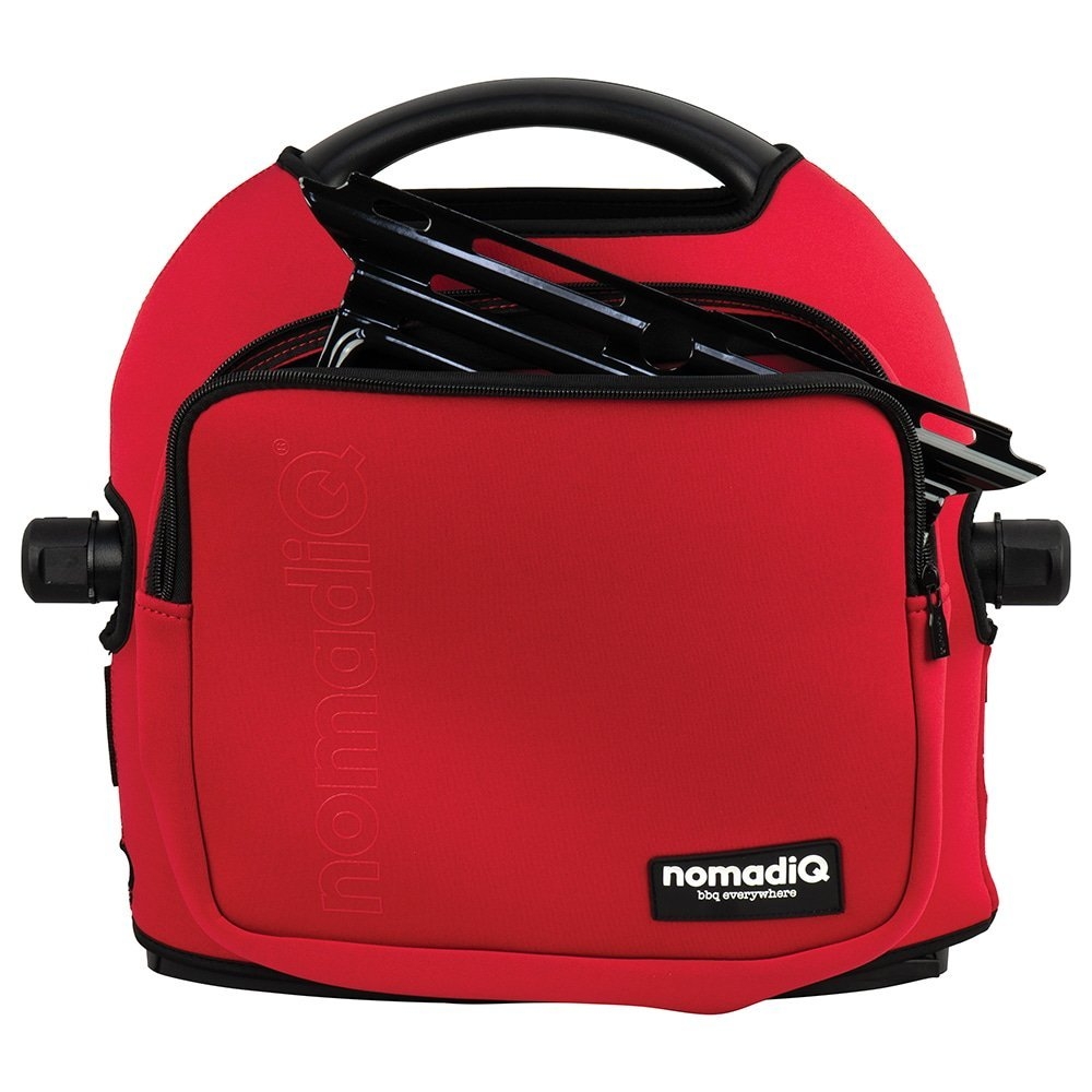 nomadiQ BBQ Protective Cover with Storage Pocket Red