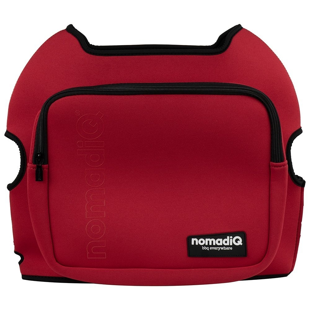 nomadiQ BBQ Protective Cover with Storage Pocket Red