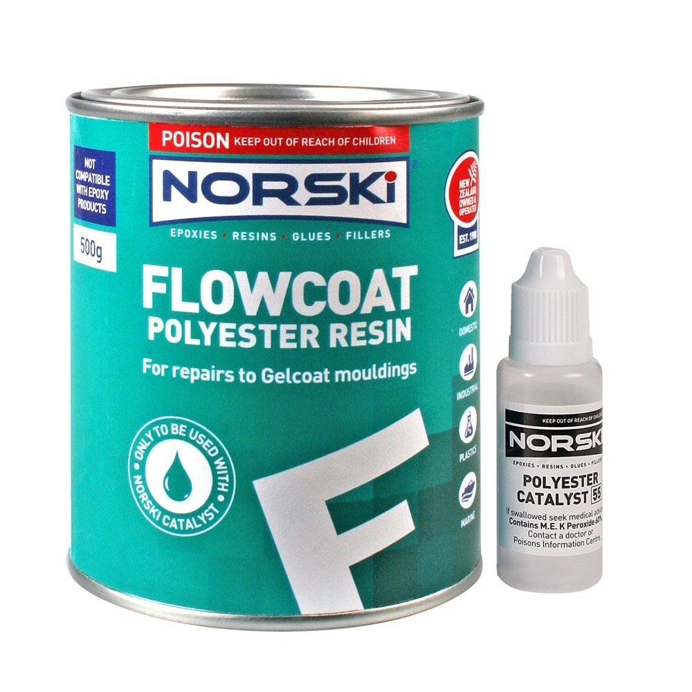 Norski Flowcoat Polyester Resin White