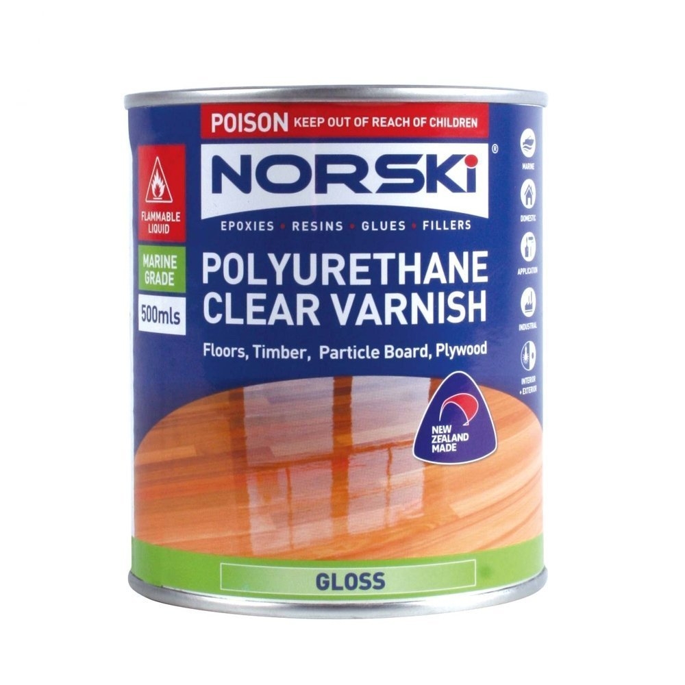Norski Polyurethane Clear Wood Varnish (Gloss)