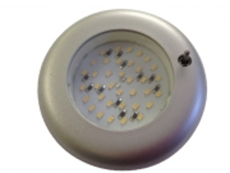 Frilight Nova 36SMD 12V Matt Silver with Switch Light