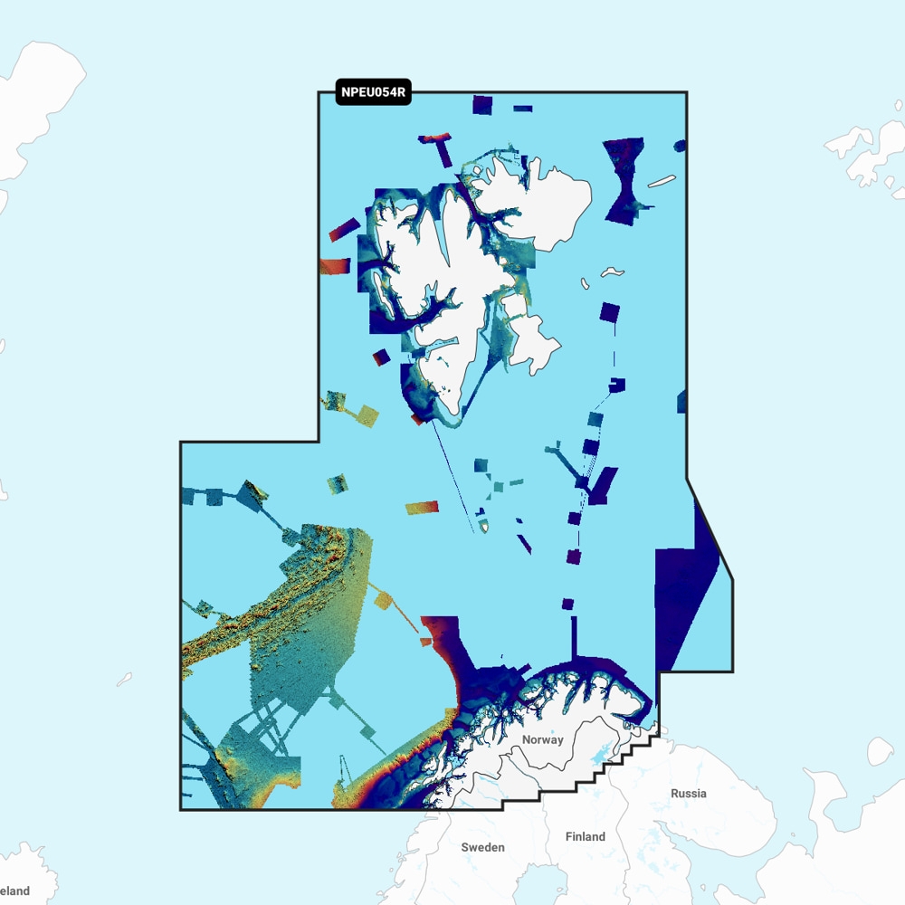 Navionics Platinum Plus Chart Card Norway Vestfjorden to Svalbard