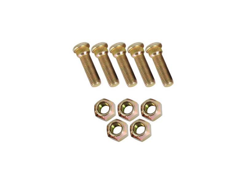 AL-KO Plated Trailer Wheel Studs and Nuts Kit 7/16in