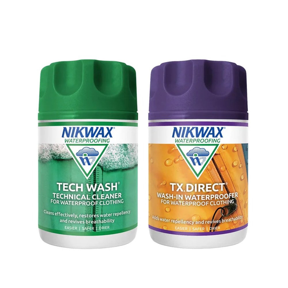 Nikwax Tech Wash and TX.Direct Wash-In Twin Pack 150ml/100ml