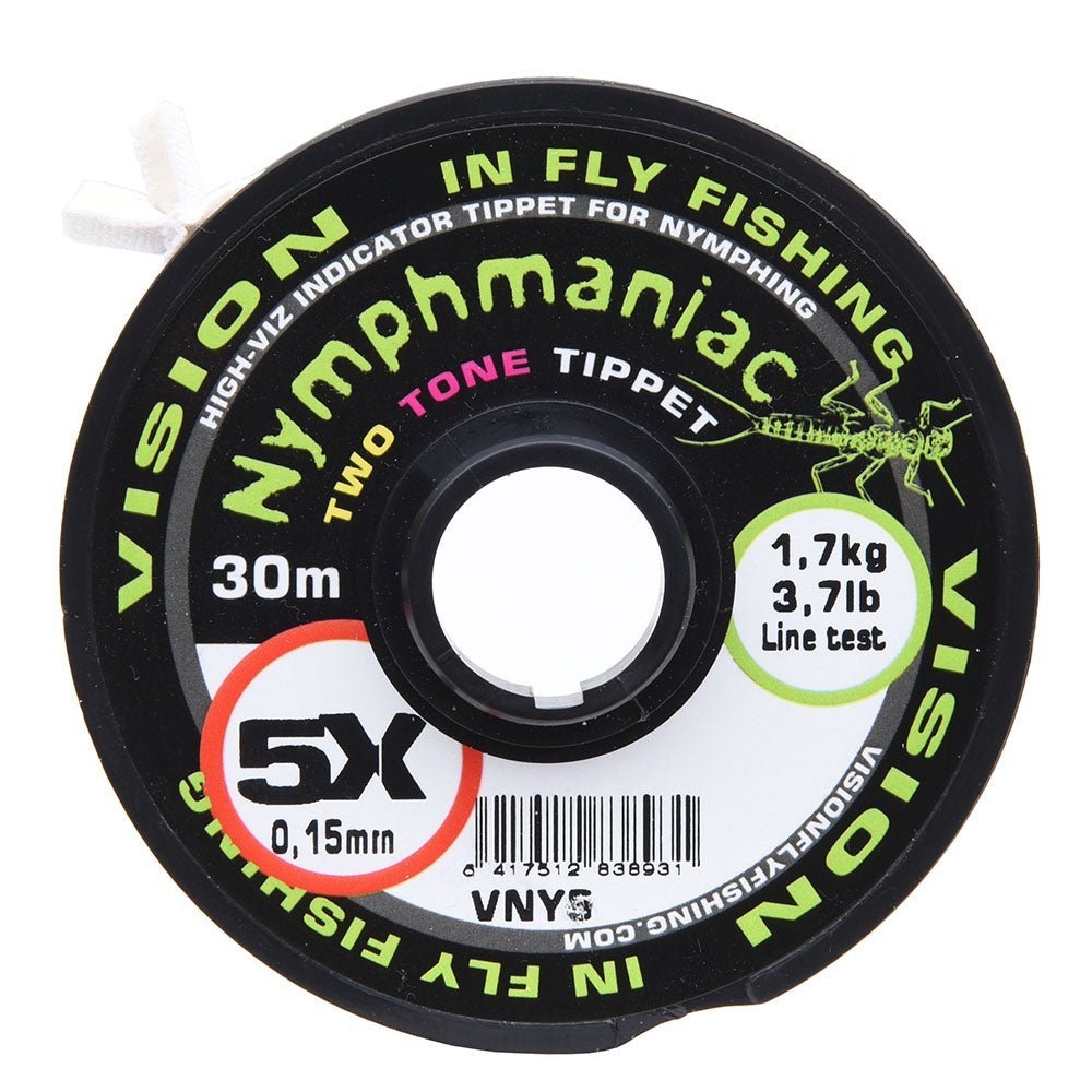 Vision Nymphmaniac Two Tone Tippet 30m 6X