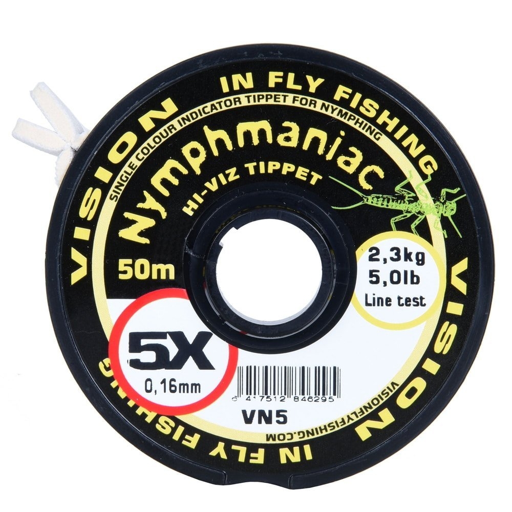 Vision Nymphmaniac Hi-Viz Yellow Tippet 50m 6X