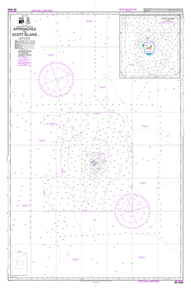 NZ 14903 Approaches to Scott Island - Scott Island Chart