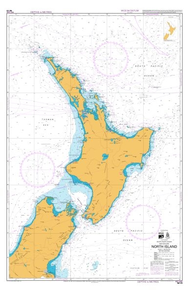 NZ 23 New Zealand North Island Chart