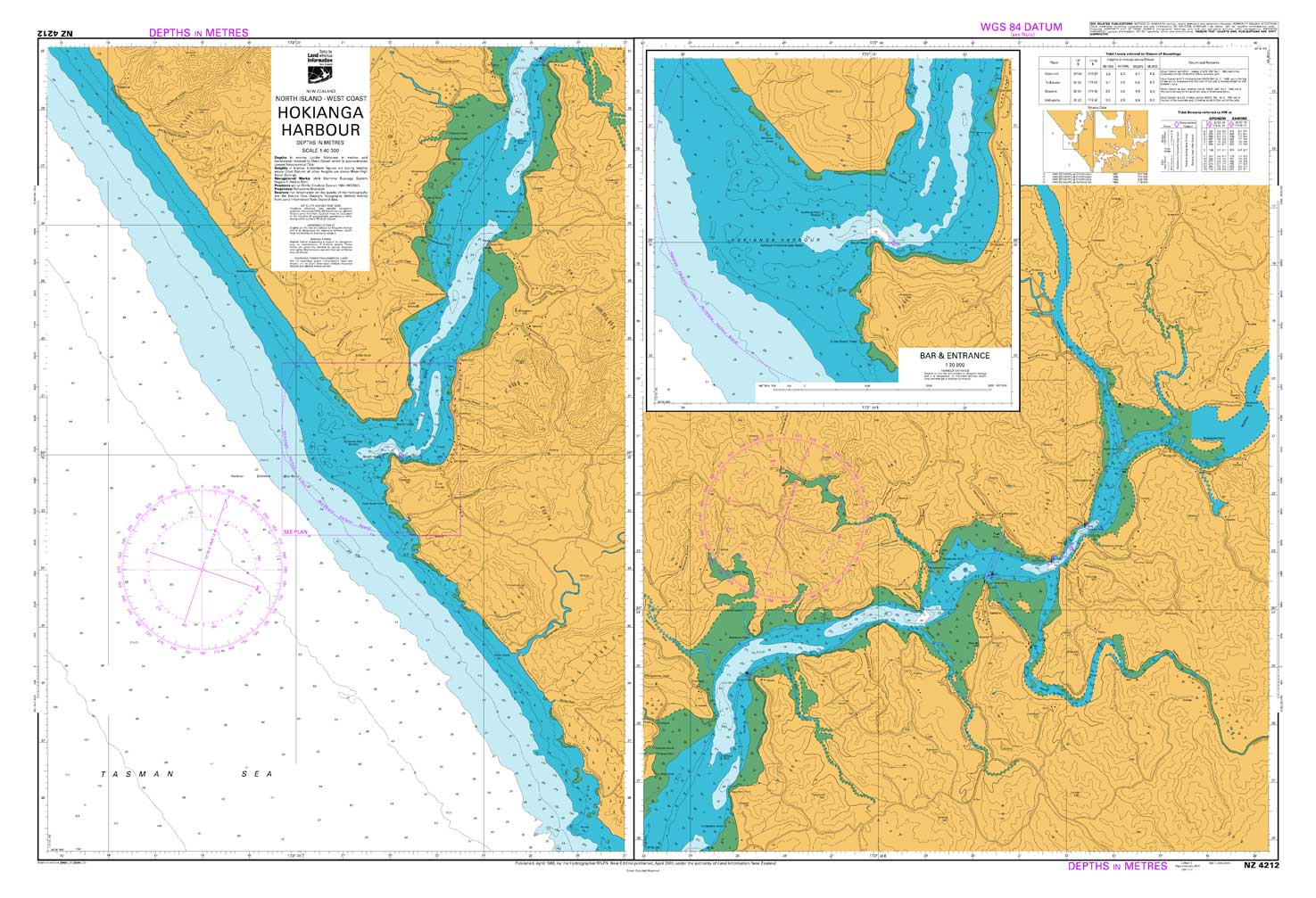 NZ 4212 Hokianga Harbour Chart