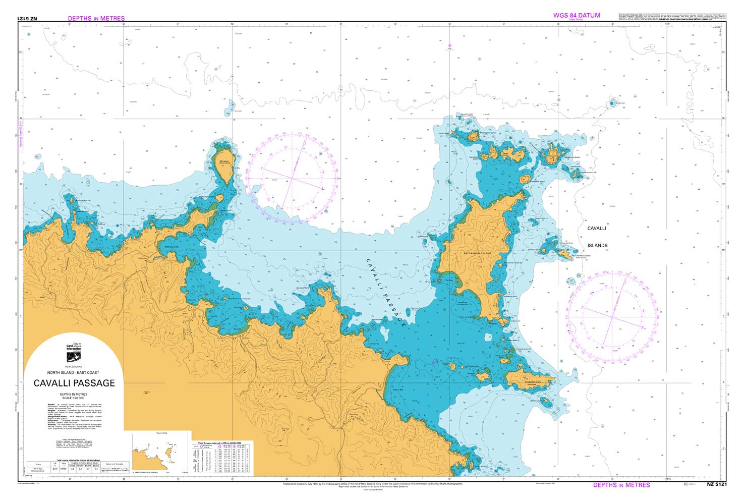 NZ 5121 Cavalli Passage Chart